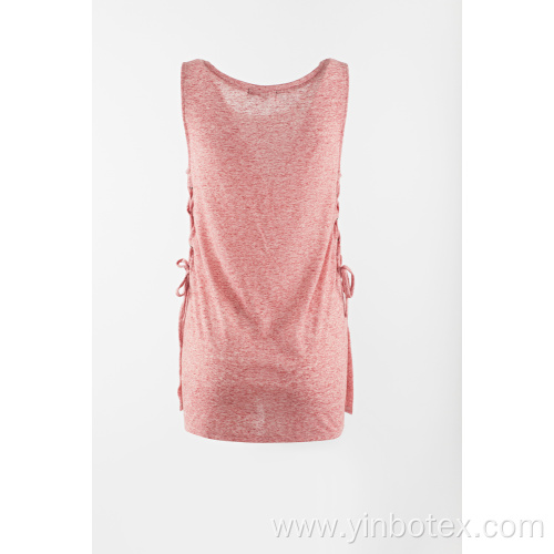 Girls summer hot tank with string side